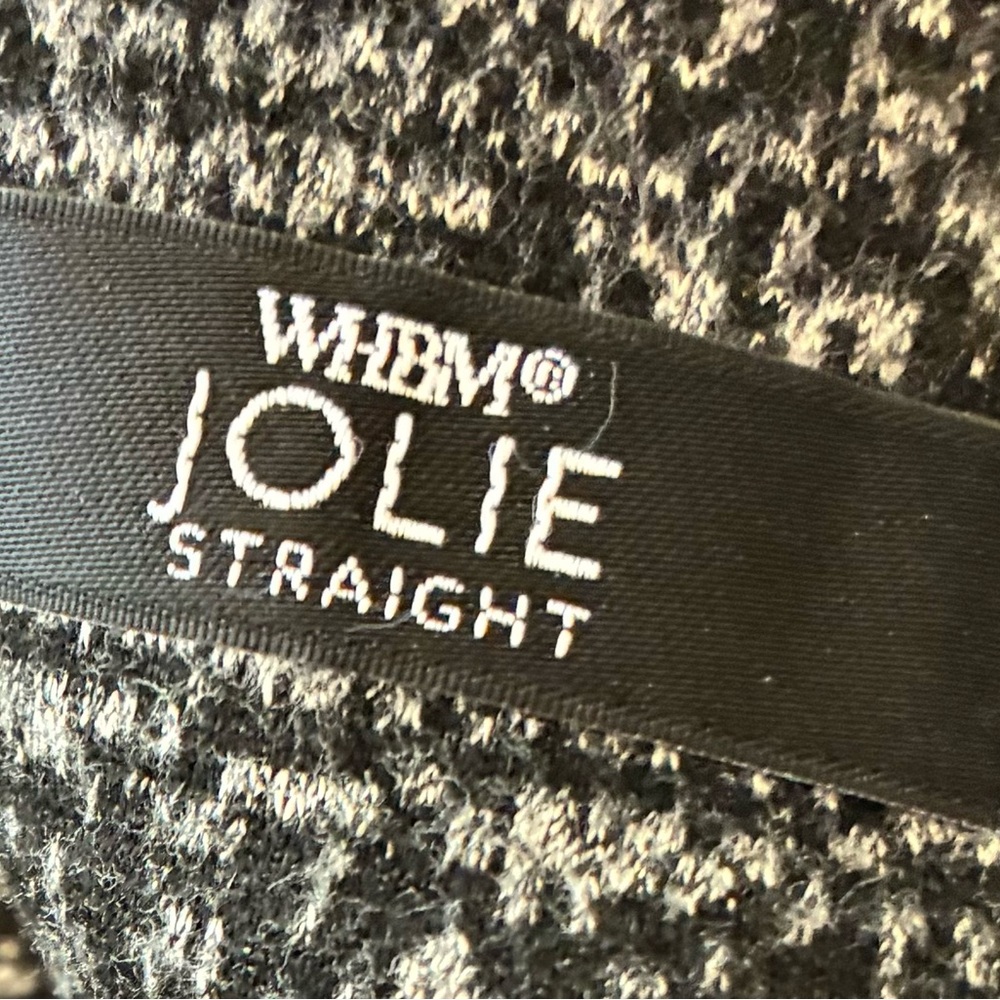 White House Black Market Black and Gray Knit Ponte Pants - Picture 4 of 8
